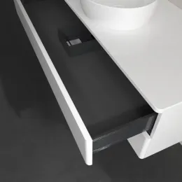 Villeroy & Boch Antao Тумба под раковину, 2 выдвижных ящика, 1200 x 360 x 500 mm, лицевая поверхность без текстурированной отделки, Glossy White Lacquer / Glossy White Lacquer K21010GF