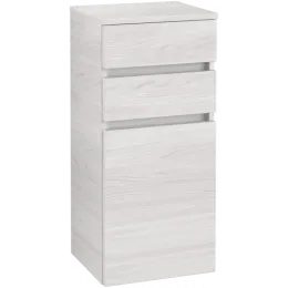 Villeroy & Boch Legato Шкаф Боковой, 1 дверь, 2 выдвижных ящика, 400 x 870 x 350 mm, White Wood / White Wood B72801E8