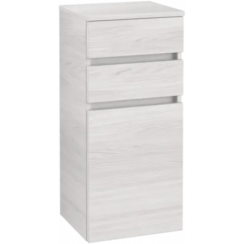 Villeroy & Boch Legato Шкаф Боковой, 1 дверь, 2 выдвижных ящика, 400 x 870 x 350 mm, White Wood / White Wood B72801E8