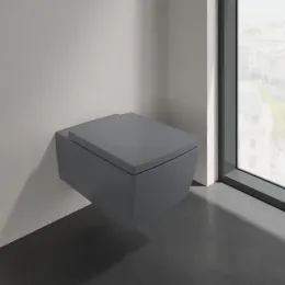 Villeroy & Boch Memento 2.0 Сиденье с крышкой для унитаза, с функцией автоматического опускания (SoftClosing), со снимаемым сиденьем (QuickRelease), Graphite 8M24S1I4