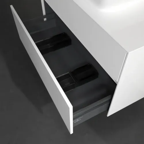 Villeroy & Boch Collaro Тумба под раковину, с подсветкой, 2 выдвижных ящика, 1000 x 548 x 500 mm, Glossy White / Glossy White C109B0DH