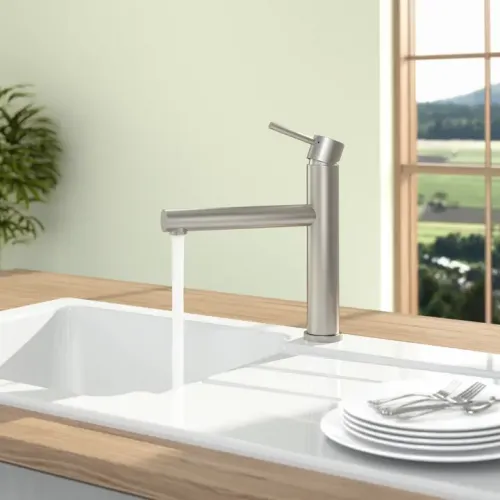 Villeroy & Boch Como Sky Однорычажный смеситель для мойки Однорычажный смеситель для мойки, выкл Нержавеющая сталь, Сплошная нержавеющая сталь 927800LC