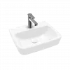 Villeroy & Boch O.novo Раковина компактная, 450 x 370 x 160 mm, Альпийский белый, без перелива 43444601