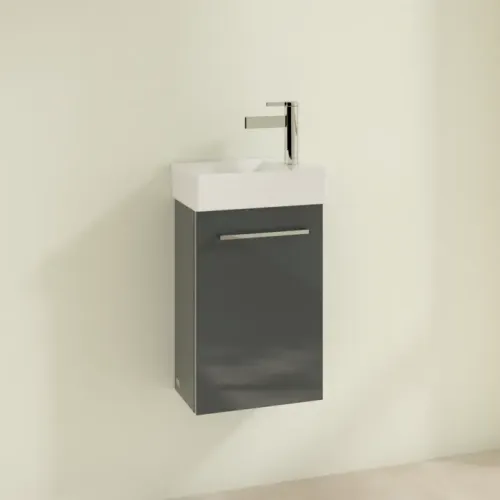 Villeroy & Boch Avento Тумба под раковину, 1 дверь, 340 x 514 x 234 mm, Стекло серое A87600B1