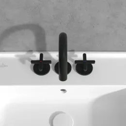 Villeroy & Boch Loop & Friends слив для раковины в комплекте без Выдвижной механизм слива, Черный матовый TVZ106009000K5