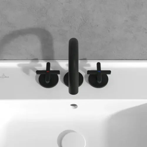 Villeroy & Boch Loop & Friends слив для раковины в комплекте без Выдвижной механизм слива, Черный матовый TVZ106009000K5