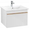 Villeroy & Boch Venticello Тумба под раковину, 1 выдвижной ящик, 553 x 420 x 502 mm, Glossy White / Glossy White A93205DH