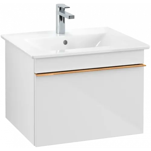 Villeroy & Boch Venticello Тумба под раковину, 1 выдвижной ящик, 553 x 420 x 502 mm, Glossy White / Glossy White A93205DH