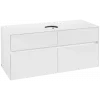 Villeroy & Boch Collaro Тумба под раковину, 4 выдвижных ящика, 1200 x 548 x 500 mm, Glossy White / Glossy White C04100DH
