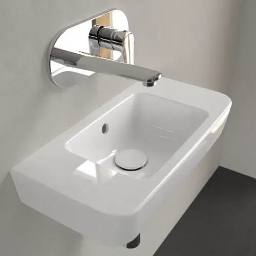 Villeroy & Boch O.novo Раковина компактная, 500 x 250 x 145 mm, Альпийский белый, с переливом 43425201