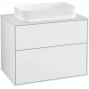 Villeroy & Boch Finion Тумба под раковину, с подсветкой, 2 выдвижных ящика, 800 x 603 x 501 mm, Glossy White Lacquer G22100GF
