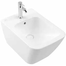 Villeroy & Boch Finion Биде, настенный, 375 x 320 mm, Stone White CeramicPlus 446500RW