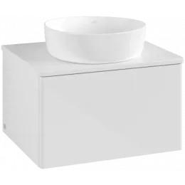 Villeroy & Boch Antao Тумба под раковину, с подсветкой, 1 выдвижной ящик, 600 x 360 x 500 mm, лицевая поверхность без текстурированной отделки, Glossy White Lacquer / Glossy White Lacquer L29010GF