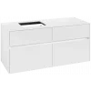 Villeroy & Boch Collaro Тумба под раковину, с подсветкой, 4 выдвижных ящика, 1200 x 548 x 500 mm, Glossy White / Glossy White C129B0DH