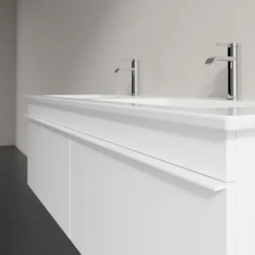 Villeroy & Boch Venticello Тумба под раковину, 2 выдвижных ящика, 1253 x 420 x 502 mm, Glossy White / Glossy White A93902DH