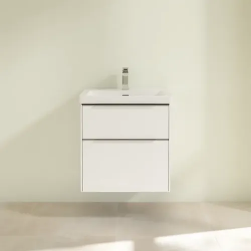 Villeroy & Boch Subway 3.0 Тумба под раковину, 2 выдвижных ящика, 572 x 576 x 478 mm, Brilliant White C57800VE