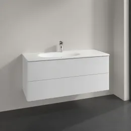 Villeroy & Boch Antao Тумба под раковину, с подсветкой, 2 выдвижных ящика, 1188 x 504 x 493 mm, лицевая поверхность без текстурированной отделки, Glossy White Lacquer L06000GF