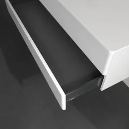 Villeroy & Boch Antao Тумба под раковину, 2 выдвижных ящика, 1200 x 360 x 500 mm, лицевая поверхность без текстурированной отделки, Glossy White Lacquer / Glossy White Lacquer K22010GF