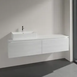 Villeroy & Boch Legato Тумба под раковину, 2 выдвижных ящика, 1600 x 380 x 500 mm, White Wood / White Wood B67200E8