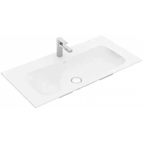 Villeroy & Boch Finion Pаковина для установки на тумбу, 1000 x 500 x 160 mm, Альпийский белый CeramicPlus, без перелива, нешлифованный 4164A2R1