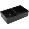 Villeroy & Boch Полувстраиваемая мойка с двойной раковиной 90 X Мойка с двумя чашами, включая Комплект слива с ручным управлением, выкл Керамика, 900 x 550 mm, Ebony CeramicPlus 639001S5