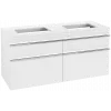 Villeroy & Boch Venticello Тумба под раковину, 4 выдвижных ящика, 1257 x 606 x 502 mm, Glossy White / Glossy White A94401DH
