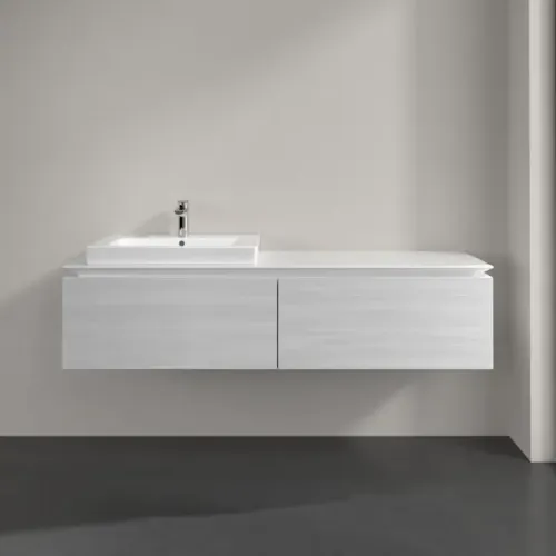 Villeroy & Boch Legato Тумба под раковину, 2 выдвижных ящика, 1600 x 380 x 500 mm, White Wood / White Wood B68800E8