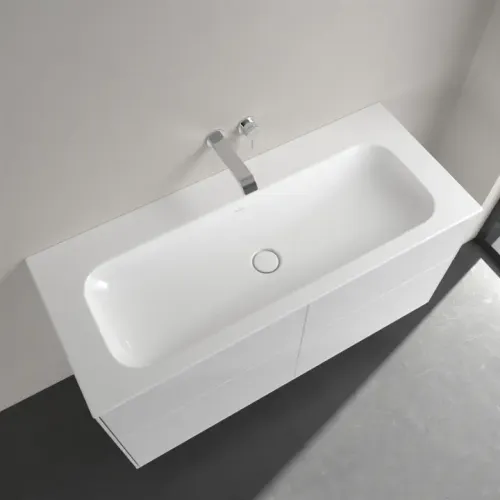 Villeroy & Boch Finion Pаковина для установки на тумбу, 1200 x 500 x 160 mm, Альпийский белый CeramicPlus, без перелива, нешлифованный 4164C3R1