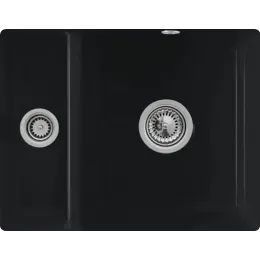 Villeroy & Boch Subway 60 XU Мойка под столешницу, включая Комплект слива с эксцентриком, выкл Керамика, 545 x 440 mm, Ebony CeramicPlus 675802S5