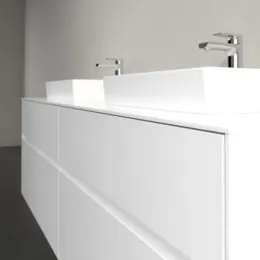 Villeroy & Boch Collaro Тумба под раковину, 4 выдвижных ящика, 1600 x 548 x 500 mm, Glossy White / Glossy White C02100DH