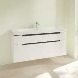 Villeroy & Boch Subway 2.0 Тумба под раковину, 4 выдвижных ящика, 1287 x 590 x 449 mm, Glossy White A91600DH