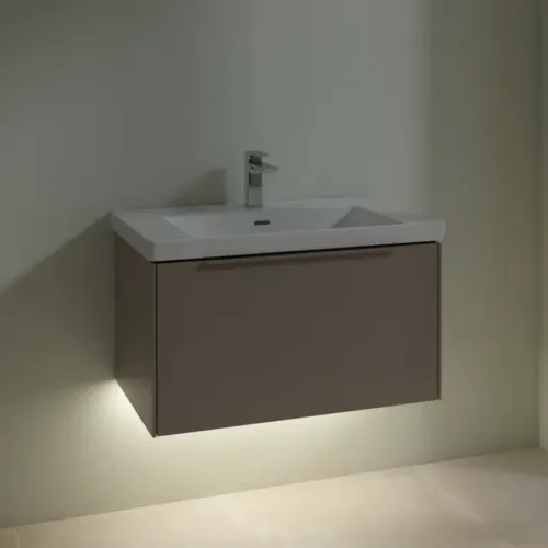 Villeroy & Boch Subway 3.0 Тумба под раковину, с подсветкой, 1 выдвижной ящик, 772 x 429 x 478 mm, Taupe C573L2VM
