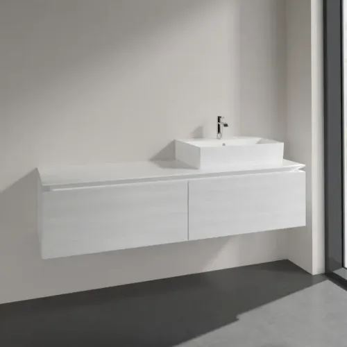 Villeroy & Boch Legato Тумба под раковину, 2 выдвижных ящика, 1600 x 380 x 500 mm, White Wood / White Wood B67400E8