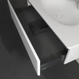Villeroy & Boch Antao Тумба под раковину, с подсветкой, 1 выдвижной ящик, 988 x 256 x 493 mm, лицевая поверхность без текстурированной отделки, Glossy White Lacquer L02000GF