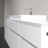 Villeroy & Boch Legato Тумба под раковину, с подсветкой, 5 выдвижных ящиков, 1400 x 550 x 500 mm, Glossy White / Glossy White B685L0DH