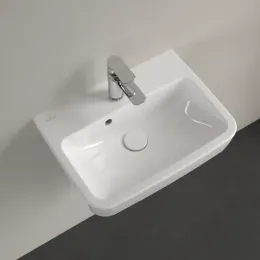 Villeroy & Boch O.novo Раковина компактная, 500 x 370 x 160 mm, Альпийский белый CeramicPlus, с переливом 434450R1