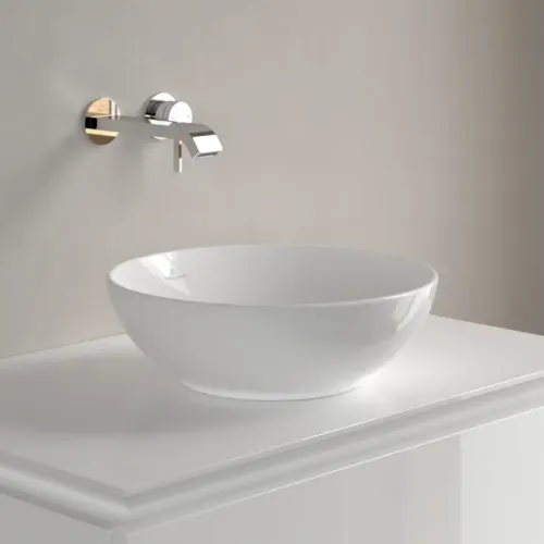 Villeroy & Boch Loop & Friends Раковина для установки на столешницу, 380 x 380 x 120 mm, Альпийский белый, без перелива 4A450101