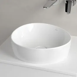 Villeroy & Boch Antao Раковина для установки на столешницу, 400 x 395 x 146 mm, Альпийский белый CeramicPlus, без перелива 4A7240R1