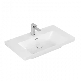 Villeroy & Boch Subway 3.0 Pаковина для установки на тумбу, 800 x 470 x 165 mm, Альпийский белый, с переливом 4A708001