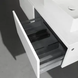 Villeroy & Boch Legato Тумба под раковину, 2 выдвижных ящика, 1400 x 380 x 500 mm, White Wood / White Wood B61500E8