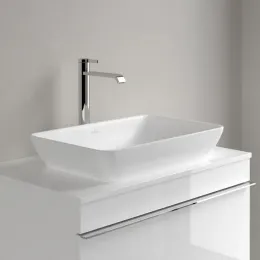 Villeroy & Boch Venticello Надстраиваемый полуутопленный умывальник, 555 x 360 x 110 mm, Stone White CeramicPlus, с переливом 411355RW