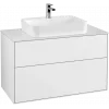 Villeroy & Boch Finion Тумба под раковину, с подсветкой, 2 выдвижных ящика, 1000 x 603 x 501 mm, Glossy White Lacquer G35100GF