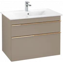 Villeroy & Boch Venticello Тумба под раковину, 2 выдвижных ящика, 753 x 590 x 502 mm, Truffle Grey / Truffle Grey A92505VG