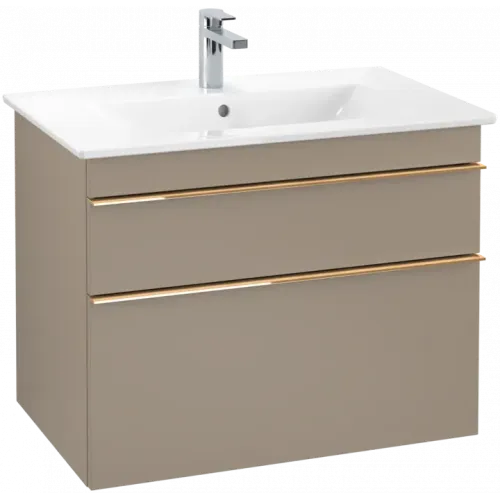 Villeroy & Boch Venticello Тумба под раковину, 2 выдвижных ящика, 753 x 590 x 502 mm, Truffle Grey / Truffle Grey A92505VG
