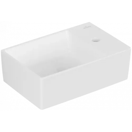 Villeroy & Boch Memento 2.0 Раковина компактная, 400 x 260 x 111 mm, Stone White CeramicPlus, без перелива 432340RW
