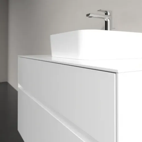 Villeroy & Boch Collaro Тумба под раковину, с подсветкой, 2 выдвижных ящика, 1000 x 548 x 500 mm, Glossy White / Glossy White C094B0DH