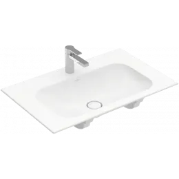 Villeroy & Boch Finion Pаковина для установки на тумбу, 800 x 500 x 160 mm, Альпийский белый CeramicPlus, со скрытым переливом, нешлифованный 416484R1