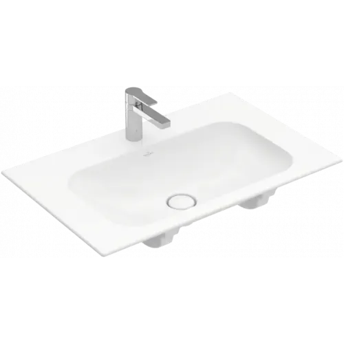 Villeroy & Boch Finion Pаковина для установки на тумбу, 800 x 500 x 160 mm, Альпийский белый CeramicPlus, со скрытым переливом, нешлифованный 416484R1