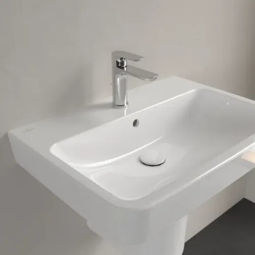 Villeroy & Boch O.novo Pаковина, 650 x 460 x 175 mm, Альпийский белый CeramicPlus, с переливом 4A4165R1