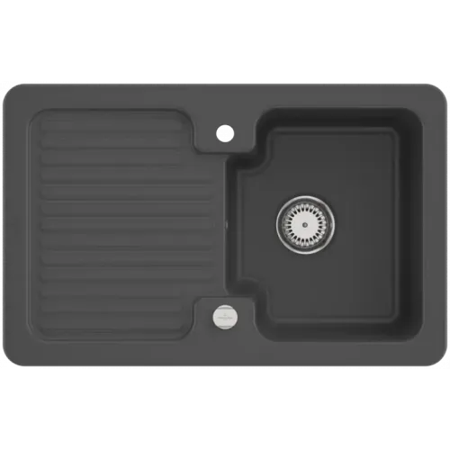 Villeroy & Boch Condor 45 Мойка, включая Комплект слива с эксцентриком, выкл Керамика, 800 x 510 mm, Graphite CeramicPlus 674502i4